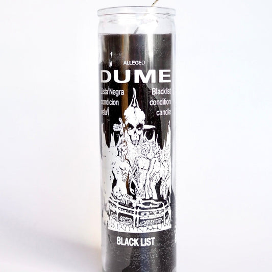 Black List Dume Ritual Prayer Candle halloween day of the dead spell UK Santa Sabina